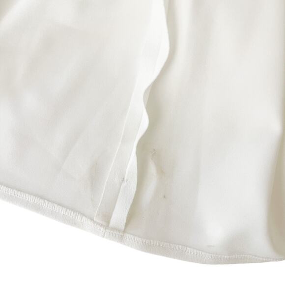 Watters Strapless Ballad Crepe Mini Dress White - Picture 9 of 10